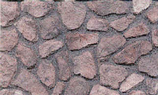 Dollhouse Miniature Fieldstone Veneer Brown 72Sq